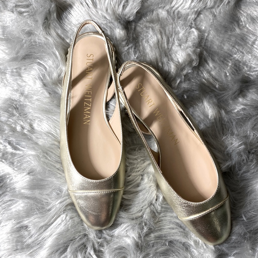 Stuart Weitzman Pearl Slingback Size 7.5
